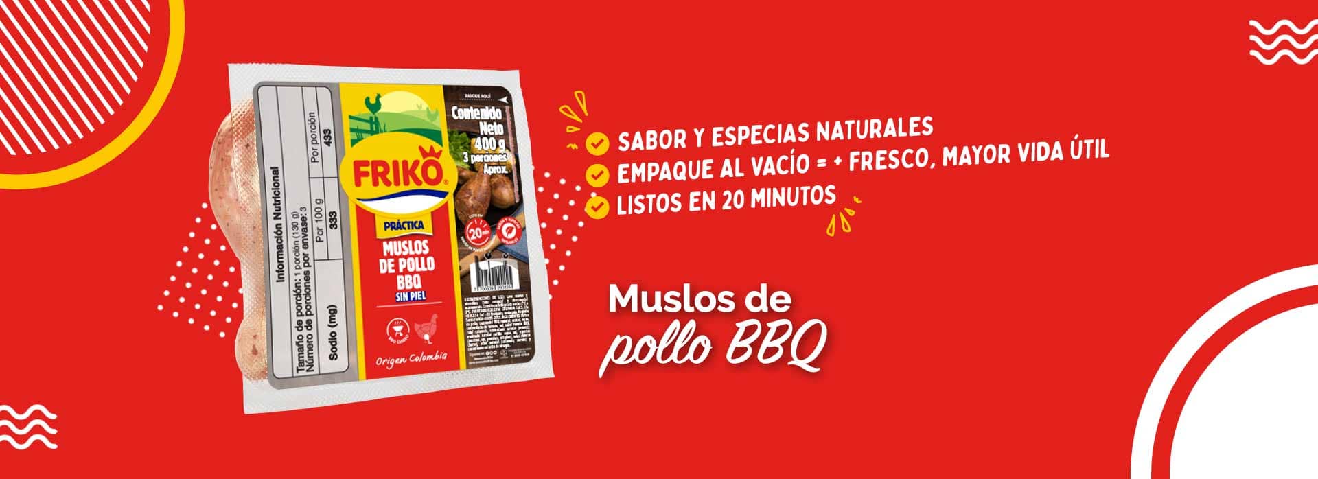 Muslos de pollo BBQ