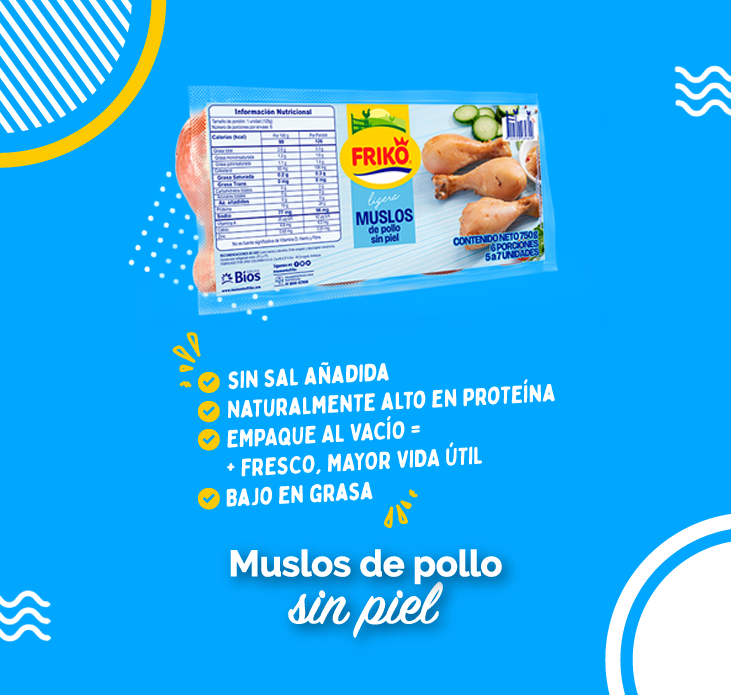 Muslos de Pollo sin Piel