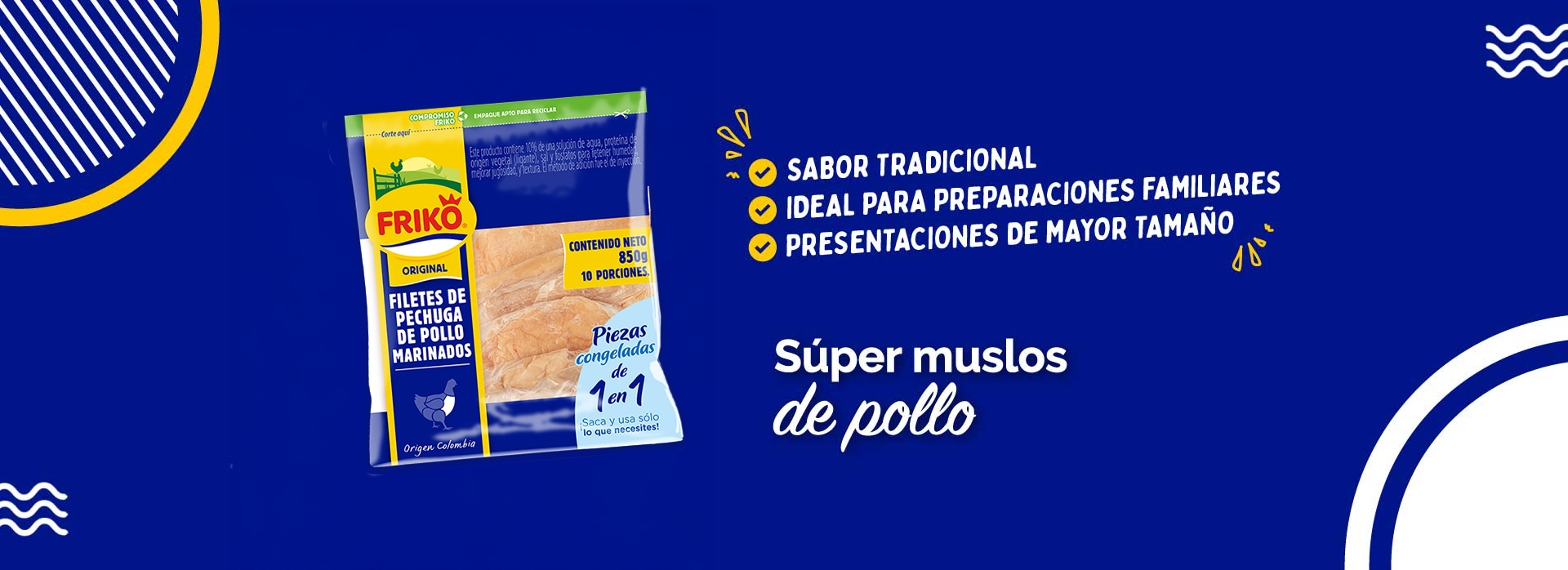 Filetes de pechuga porcionados