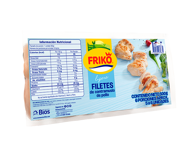 Filetes de Contramuslo de Pollo