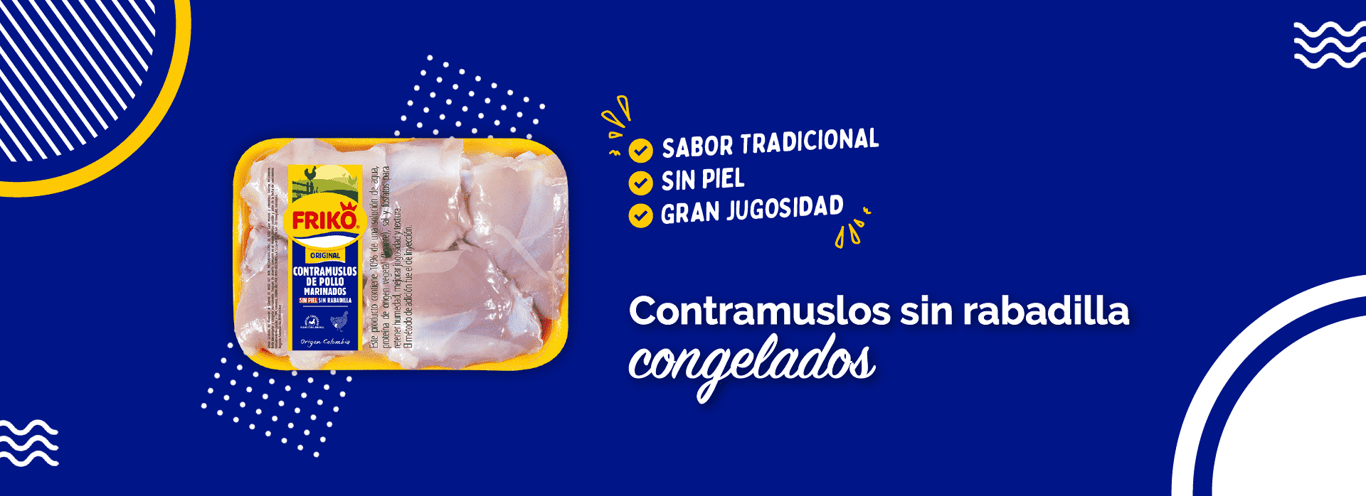 Contramuslos sin rabadilla congelados